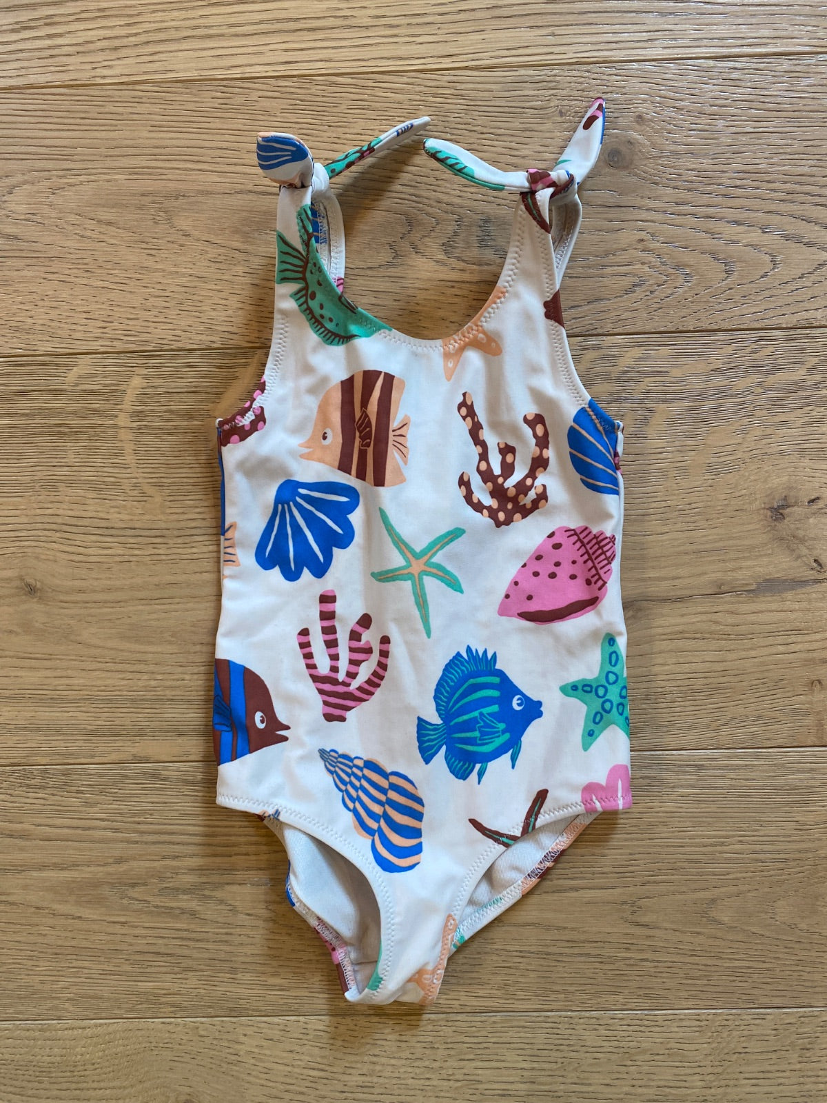 Costume da bagno intero per bambini con stampa marina