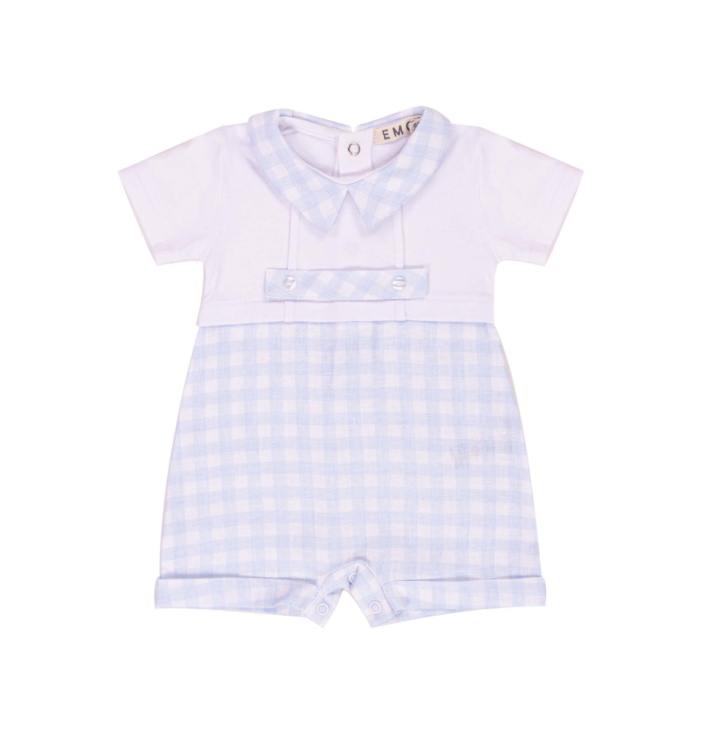 Tutina in cotone a quadretti