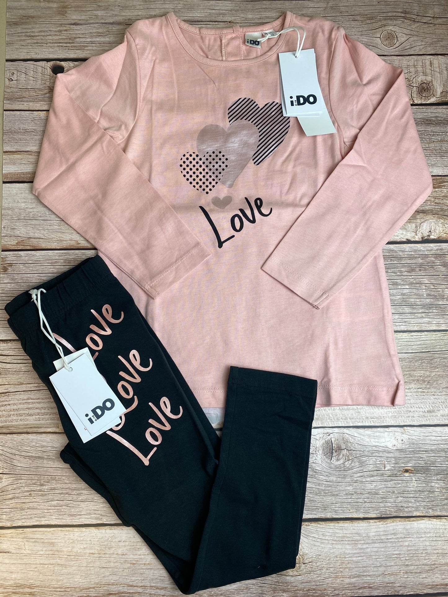 Set t-shirt manica lunga e leggings