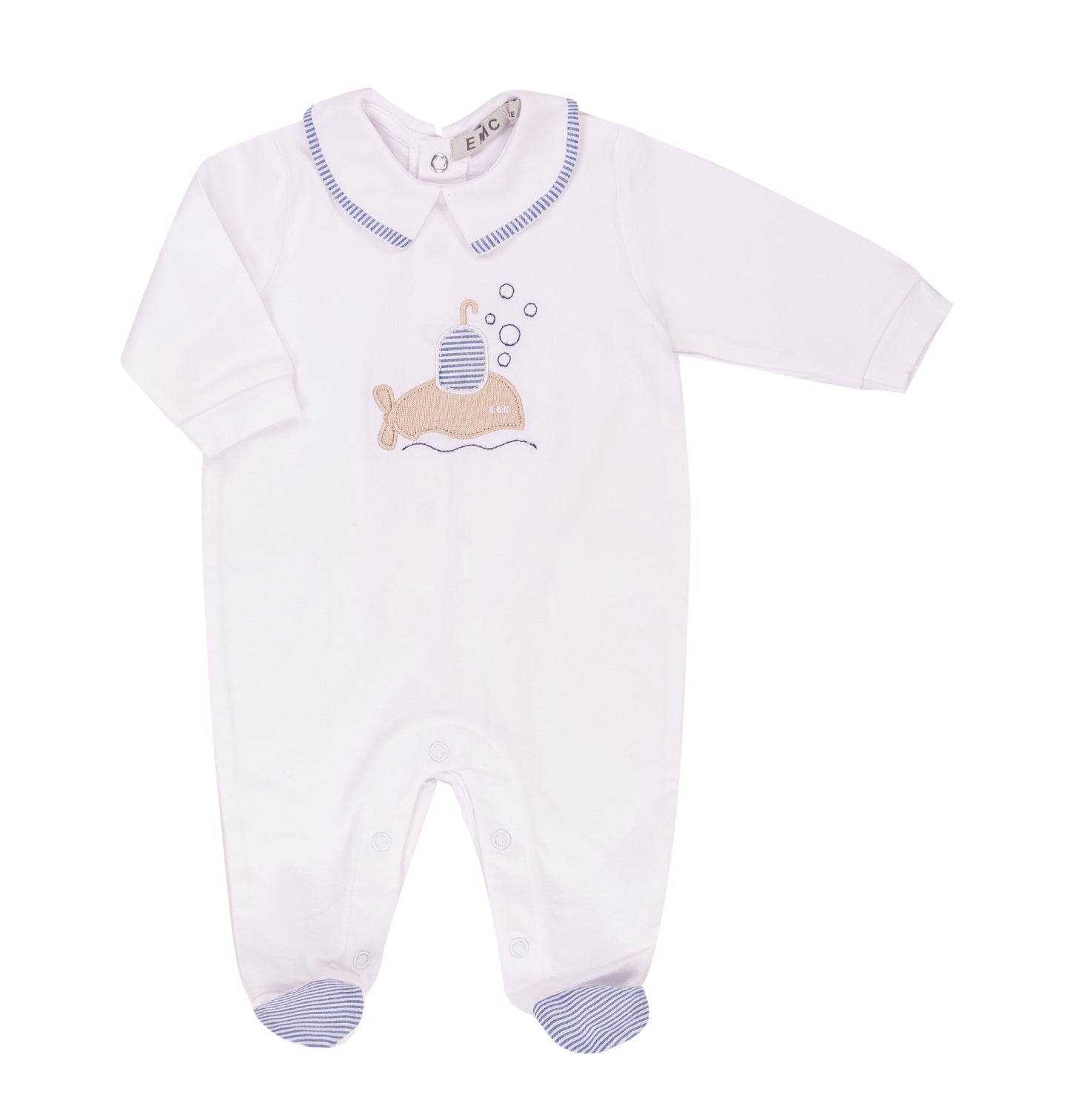 Tutina con piedini in cotone