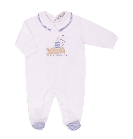 Tutina con piedini in cotone