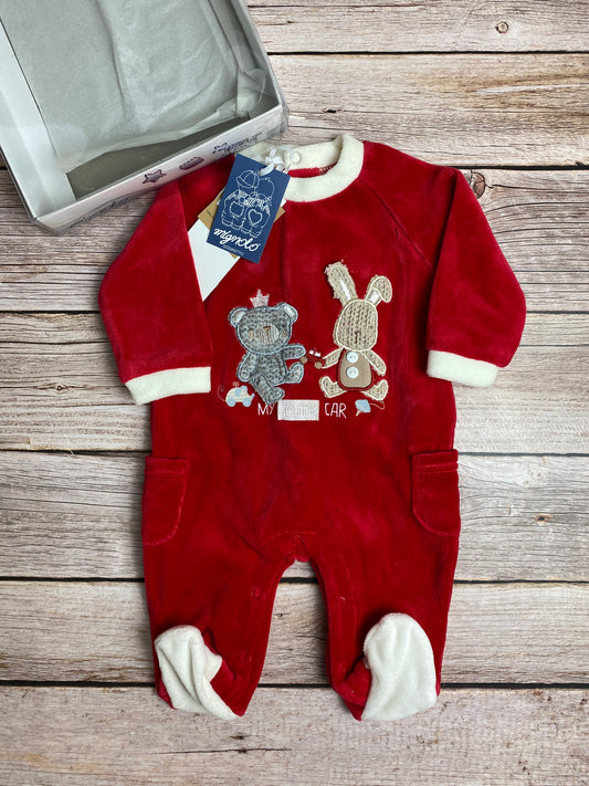 Tutina in ciniglia natalizia