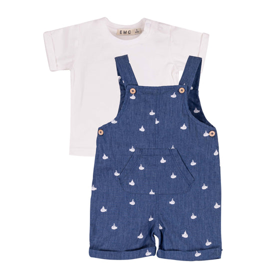Set salopette e t-shirt