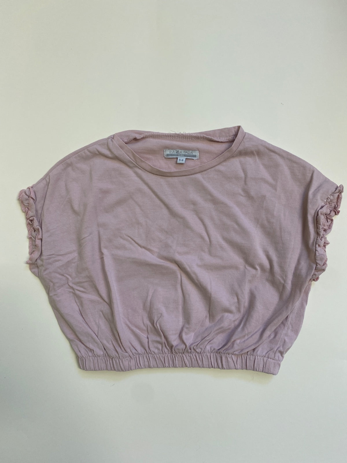 T-shirt manica corta cropped