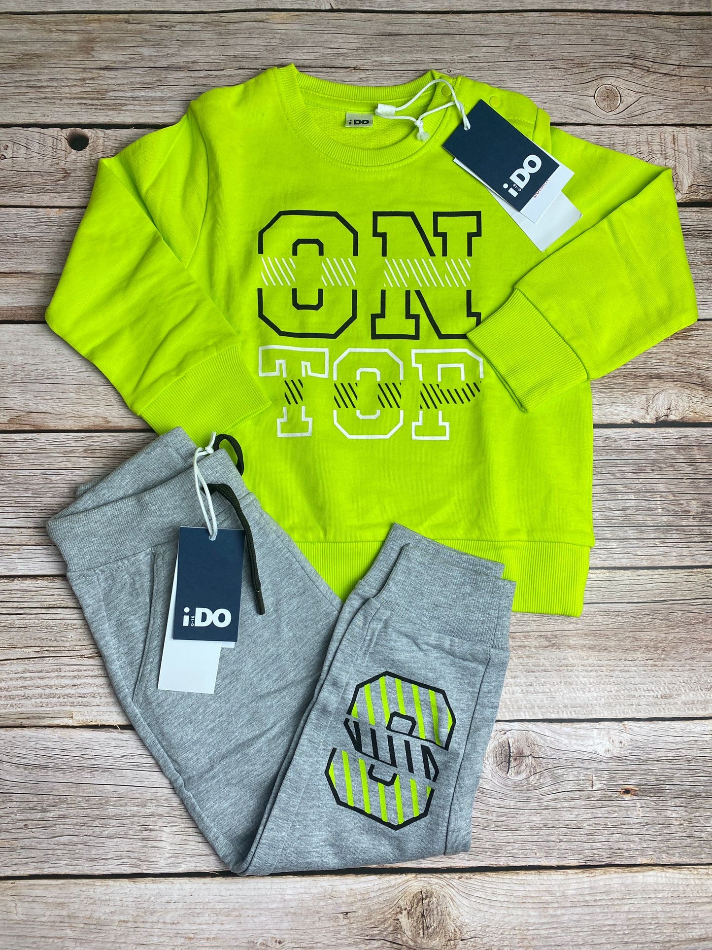 Set felpa girocollo e pantalone