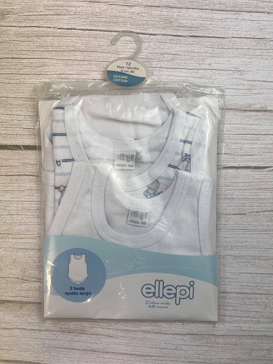 Set 2 Body Neonato senza manica
