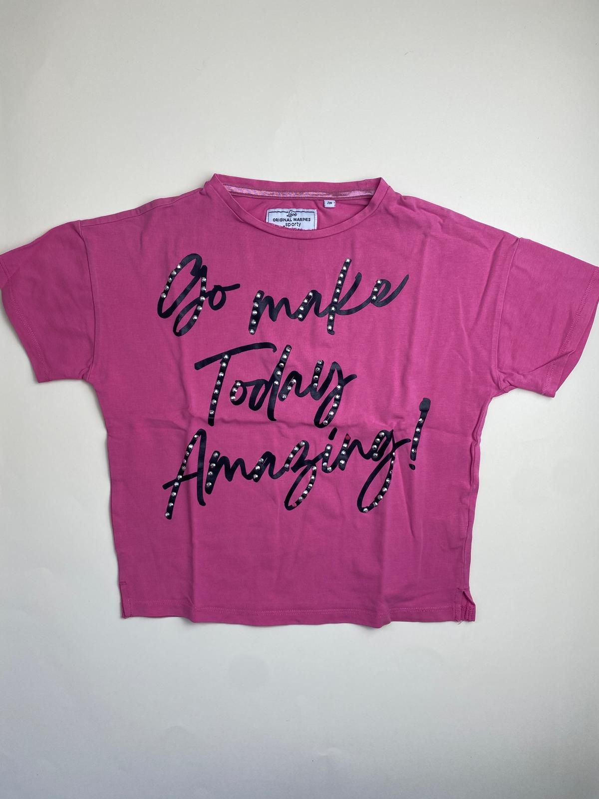 Maglietta Fucsia Maniche Corte