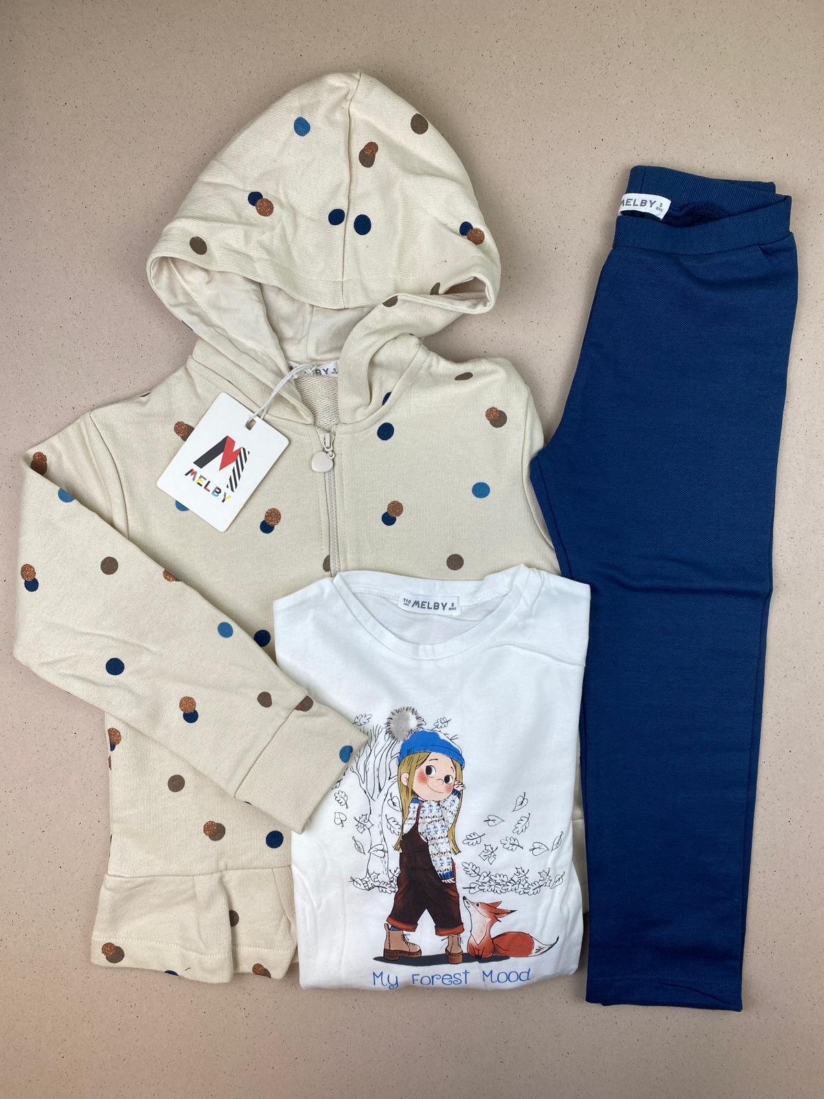 Set felpa, t-shirt e pantalone