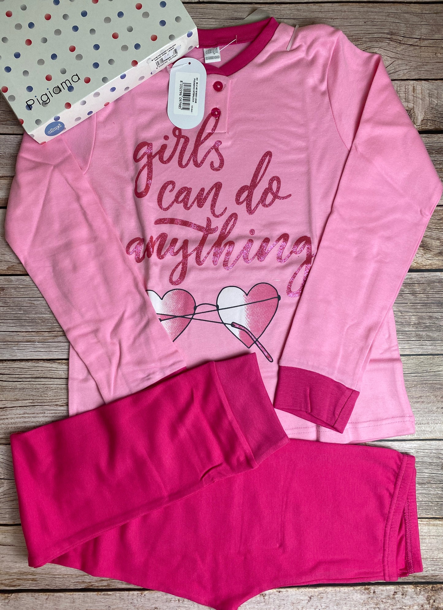 Pigiama manica lunga e pantaloni