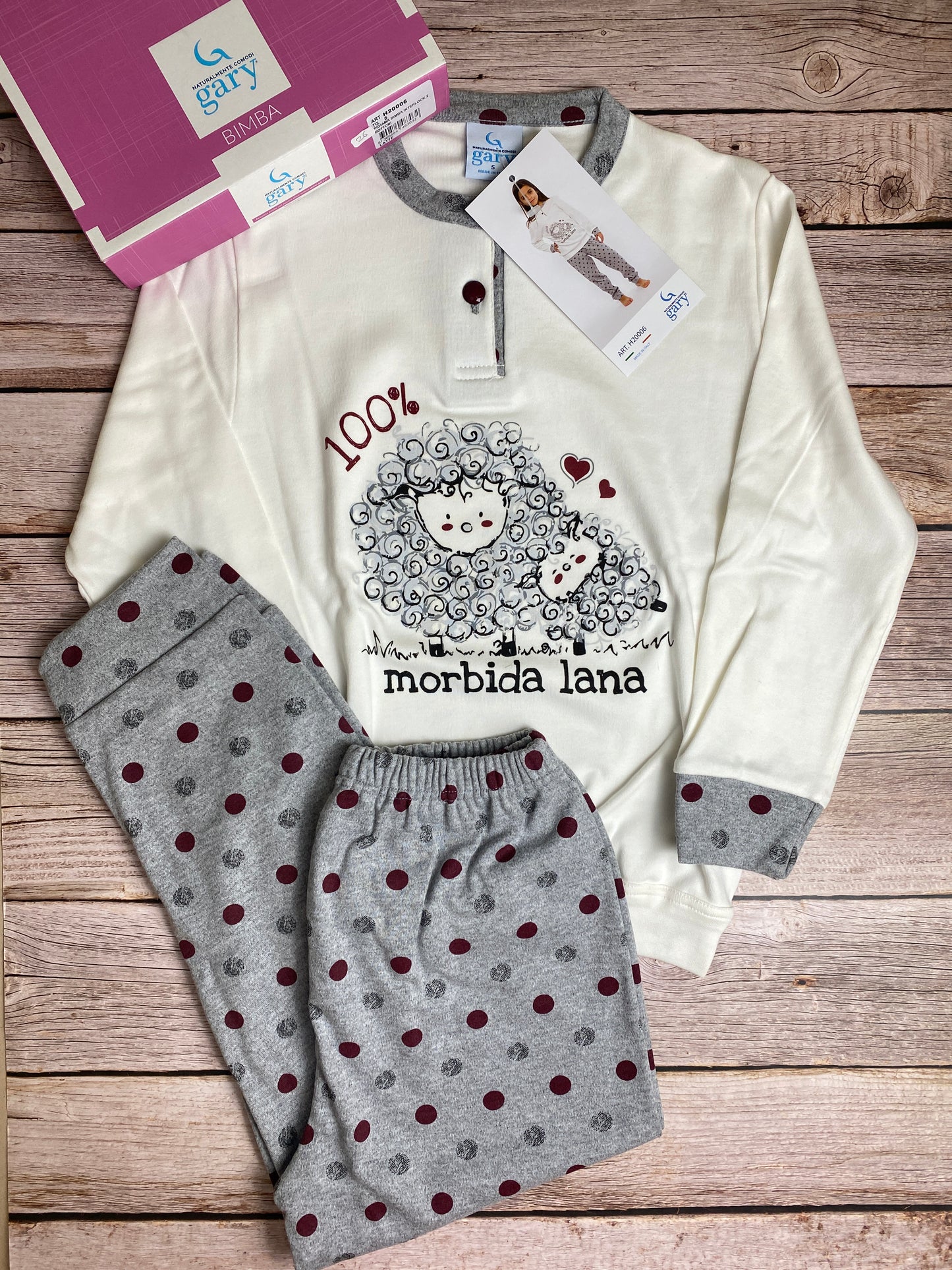 Pigiama manica lunga e pantaloni