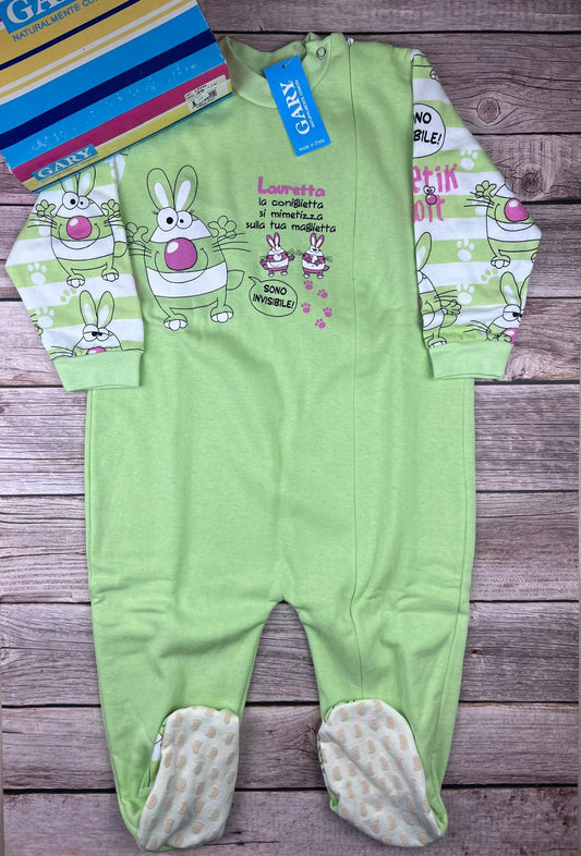 Pigiama intero chiusura con cerniera