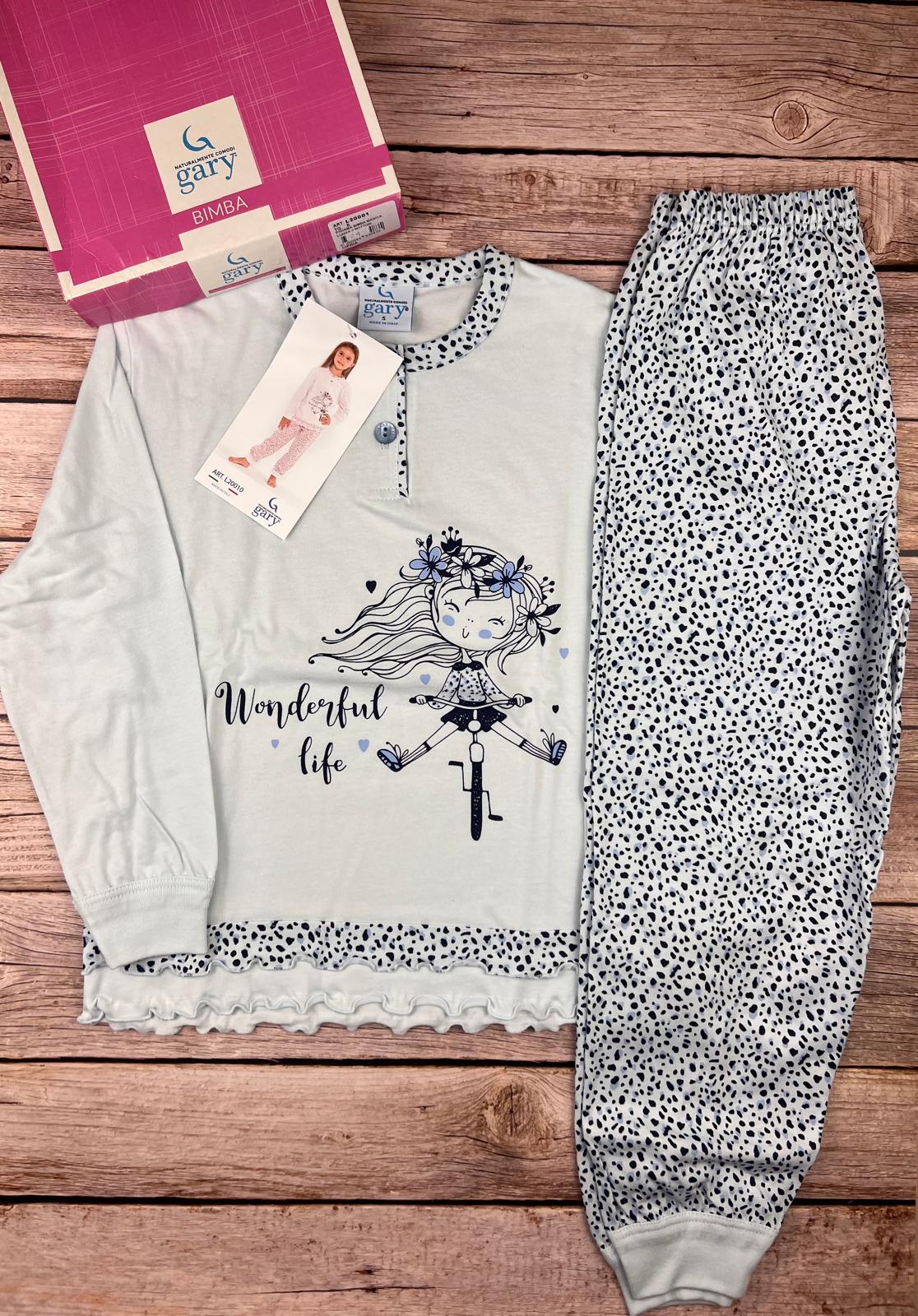 Pigiama manica lunga e pantaloni