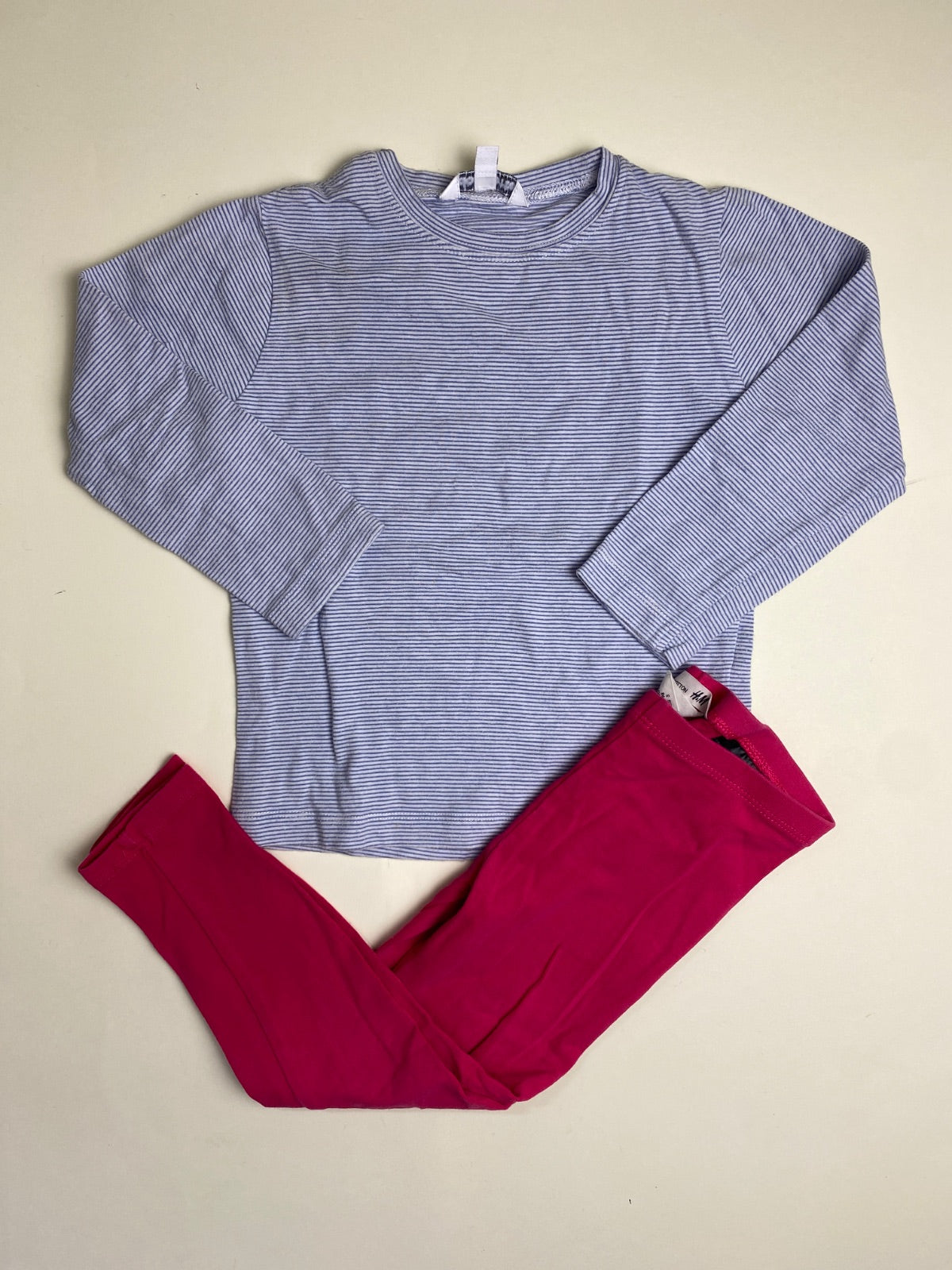 Set Maglietta a Righe e leggings
