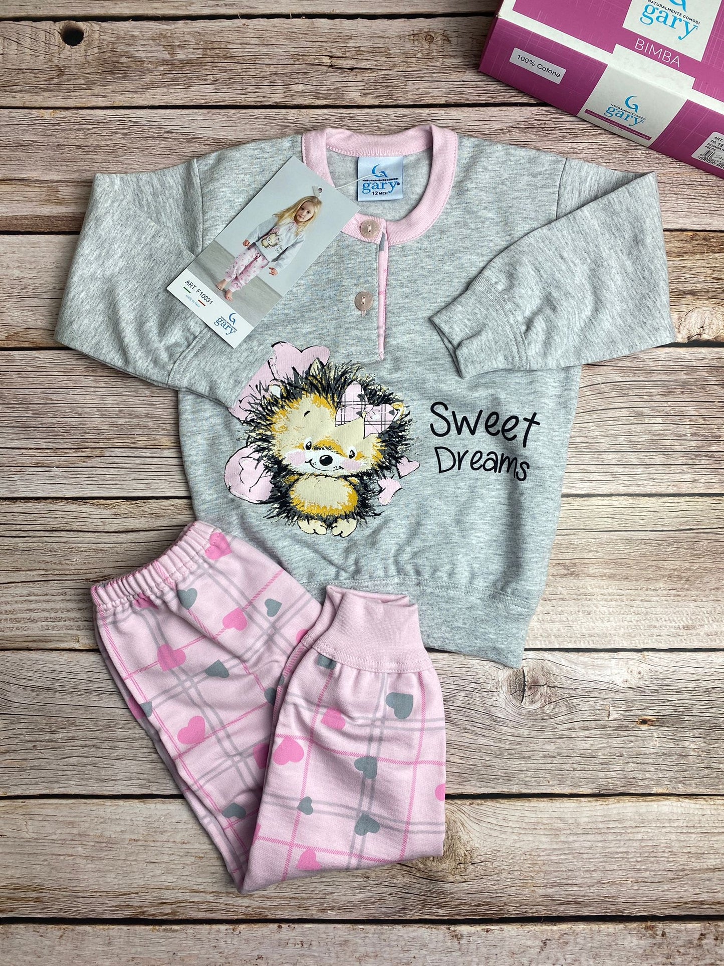 Pigiama manica lunga e pantaloni