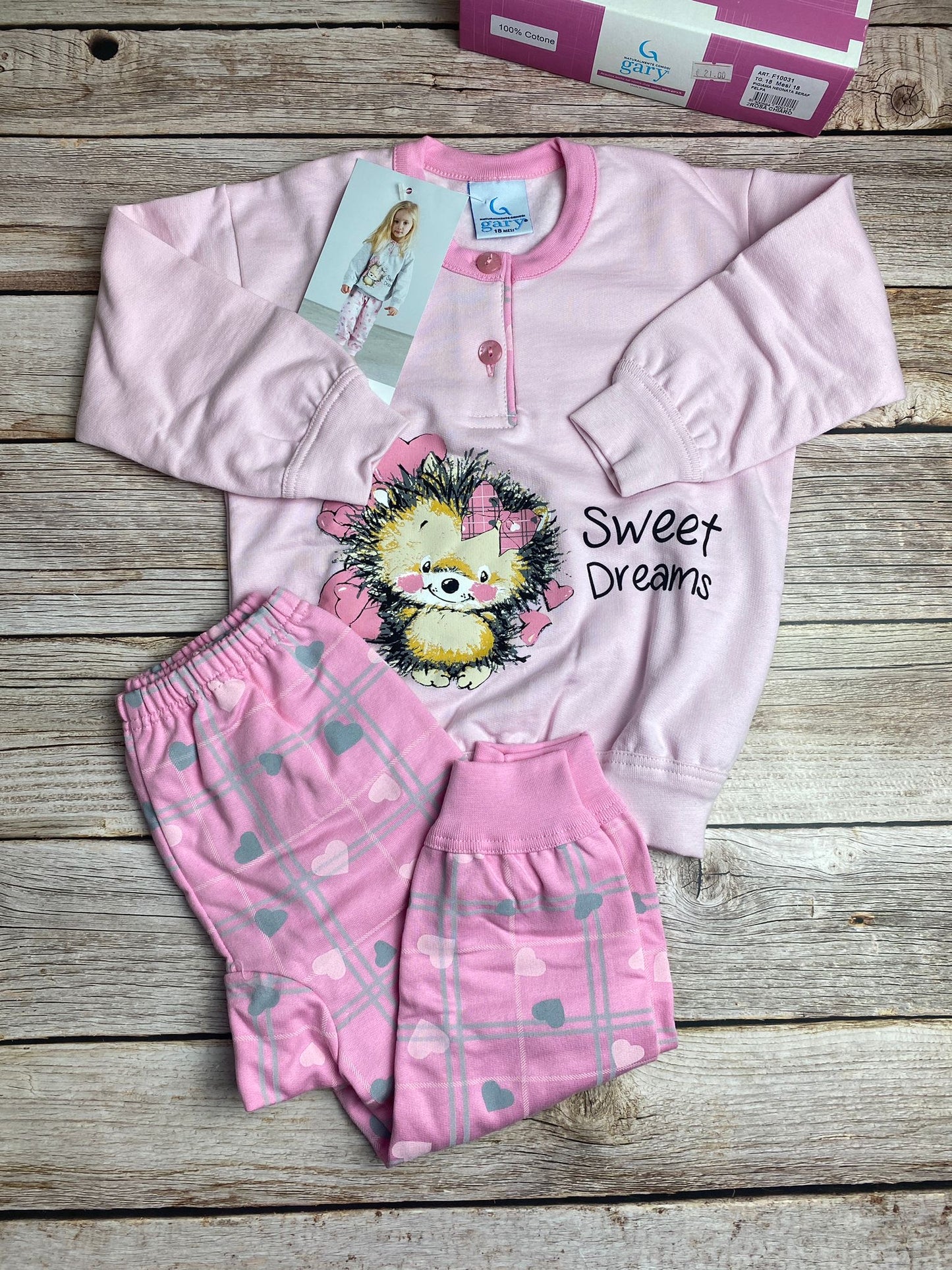 Pigiama manica lunga e pantaloni