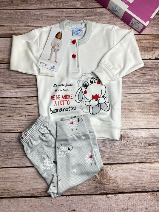 Pigiama manica lunga e pantaloni