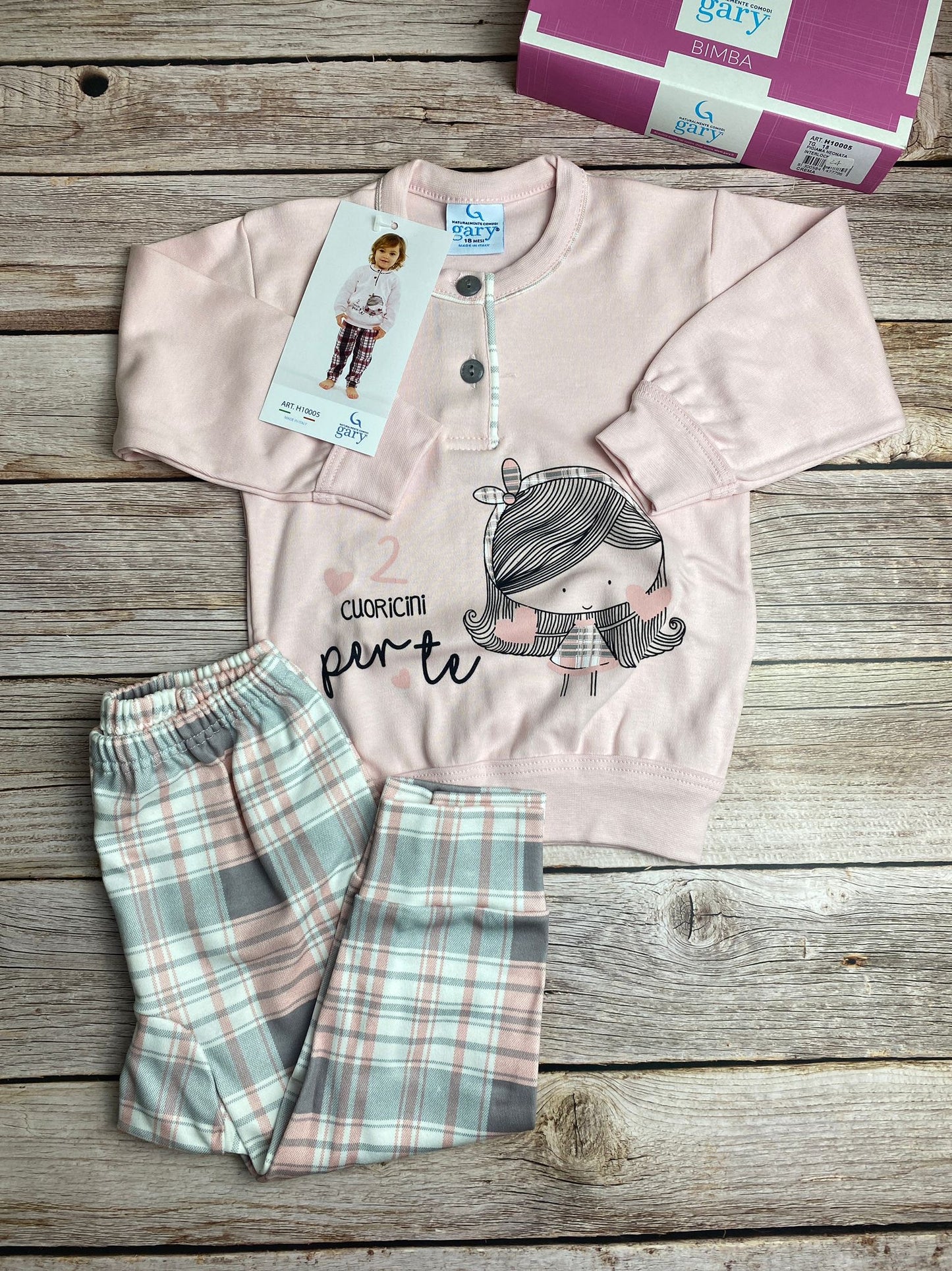 Pigiama manica lunga e pantaloni