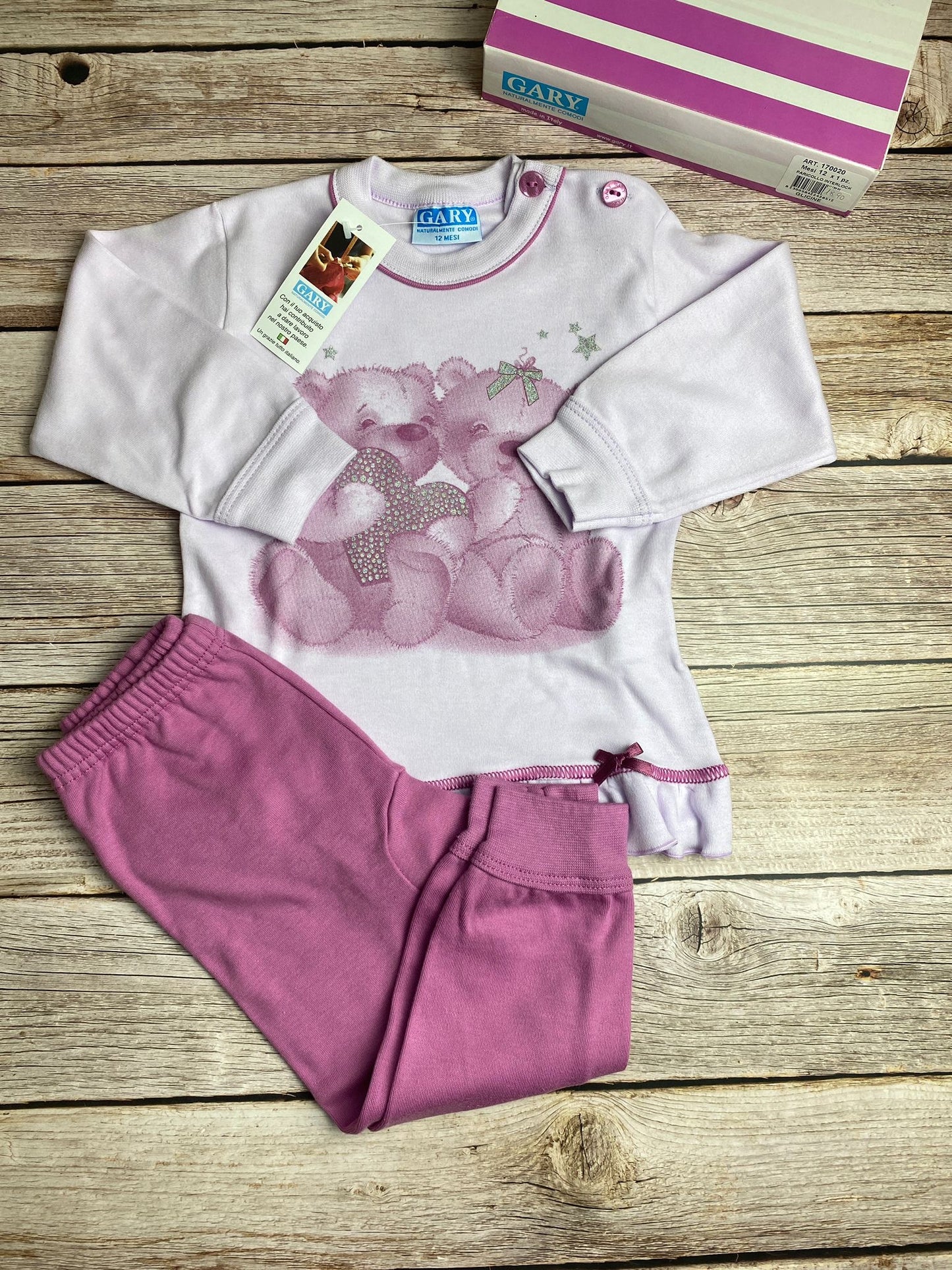 Pigiama manica lunga e pantaloni