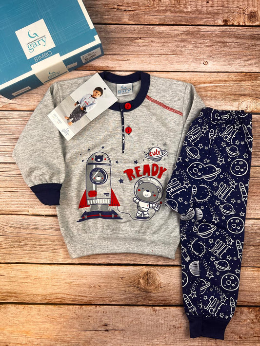 Pigiama manica lunga e pantaloni