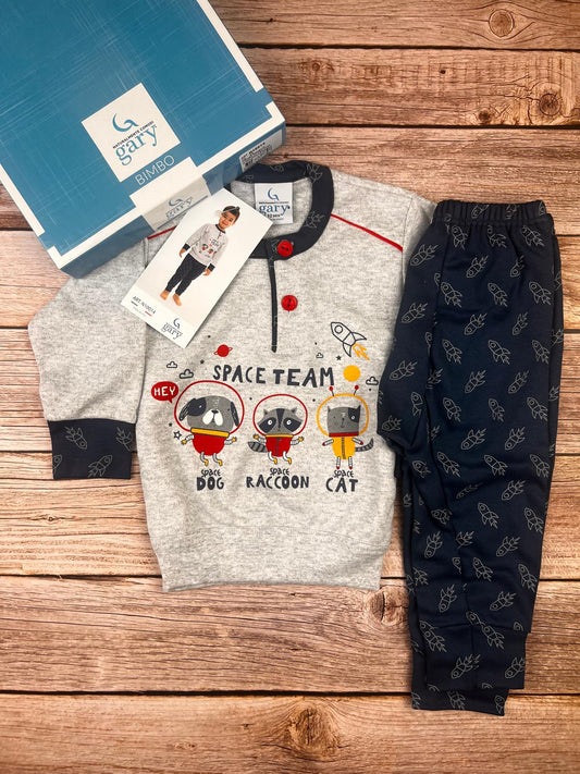 Pigiama manica lunga e pantaloni