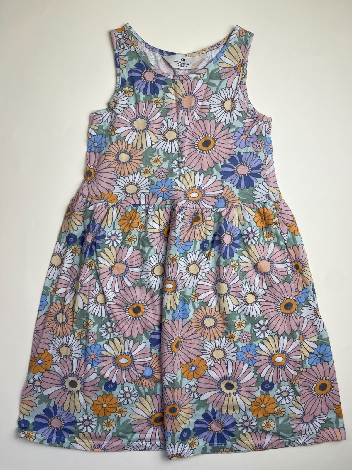 Vestito senza maniche floreale per bambina