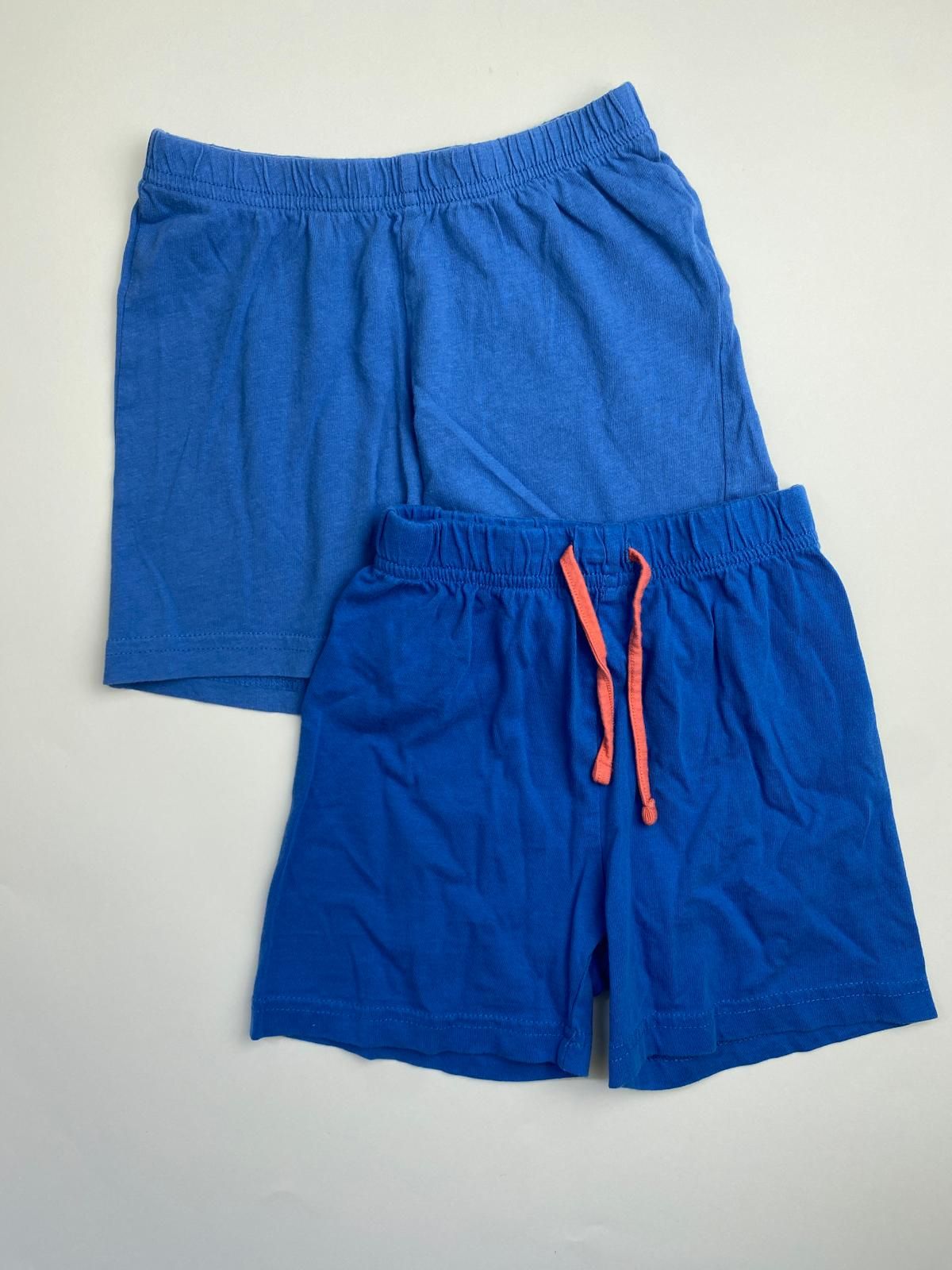 Set di due pantaloncini in jersey blu