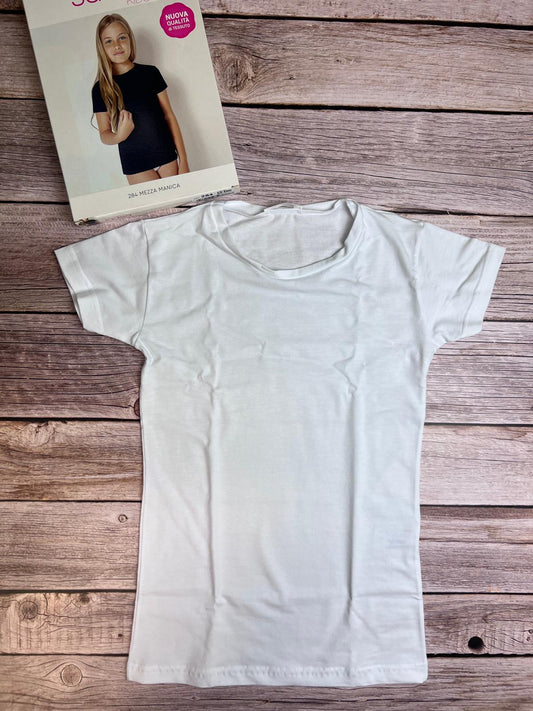 T-shirt manica corta in cotone traspirante