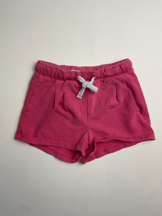 Shorts in felpa rosa per bambina