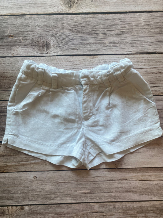 Pantaloncini Casual Bianchi misto cotone e lino