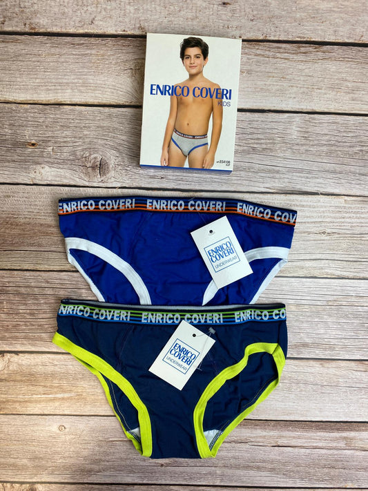 Set due slip con elastico logato