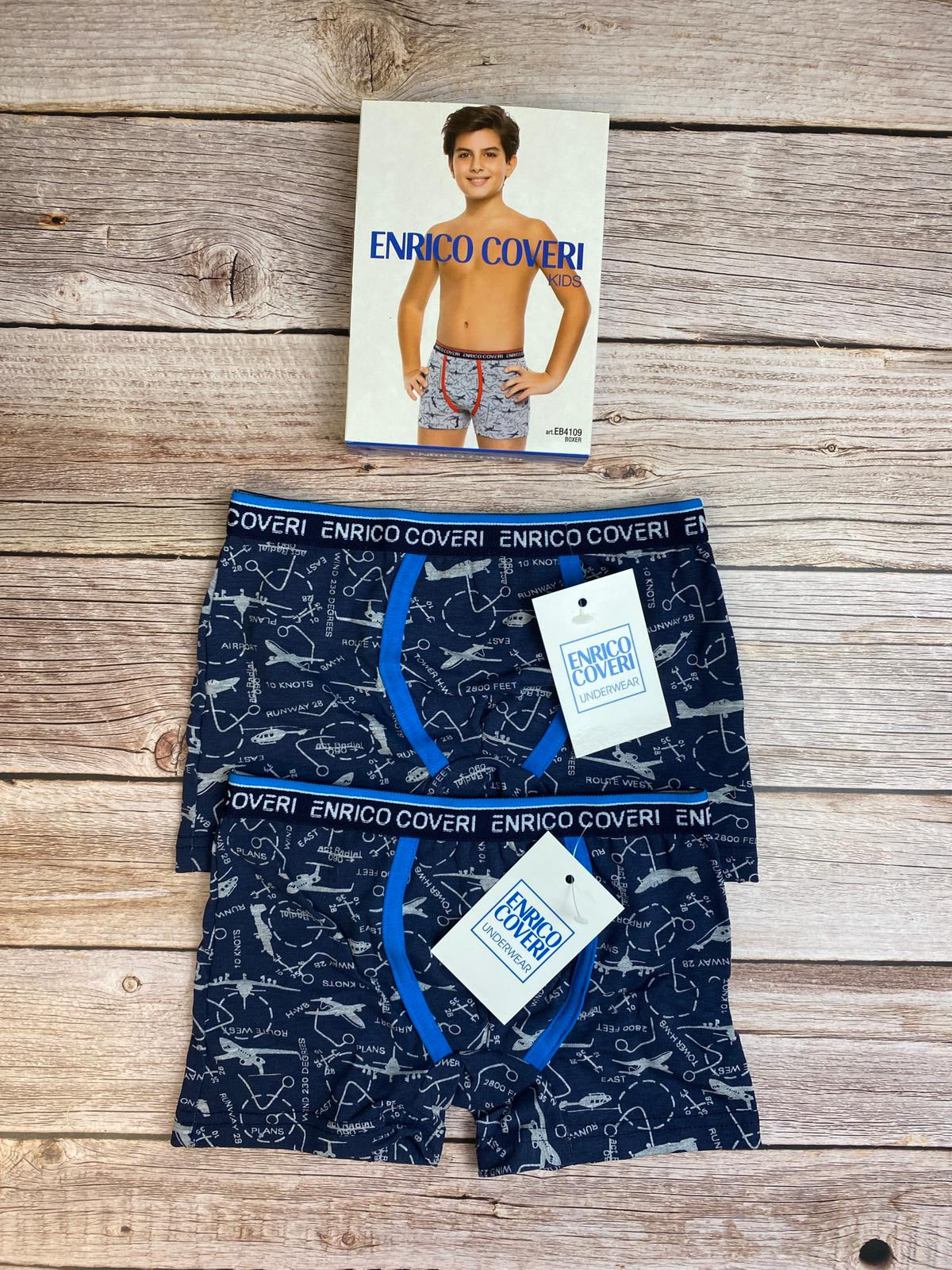 Set due boxer con elastico logato