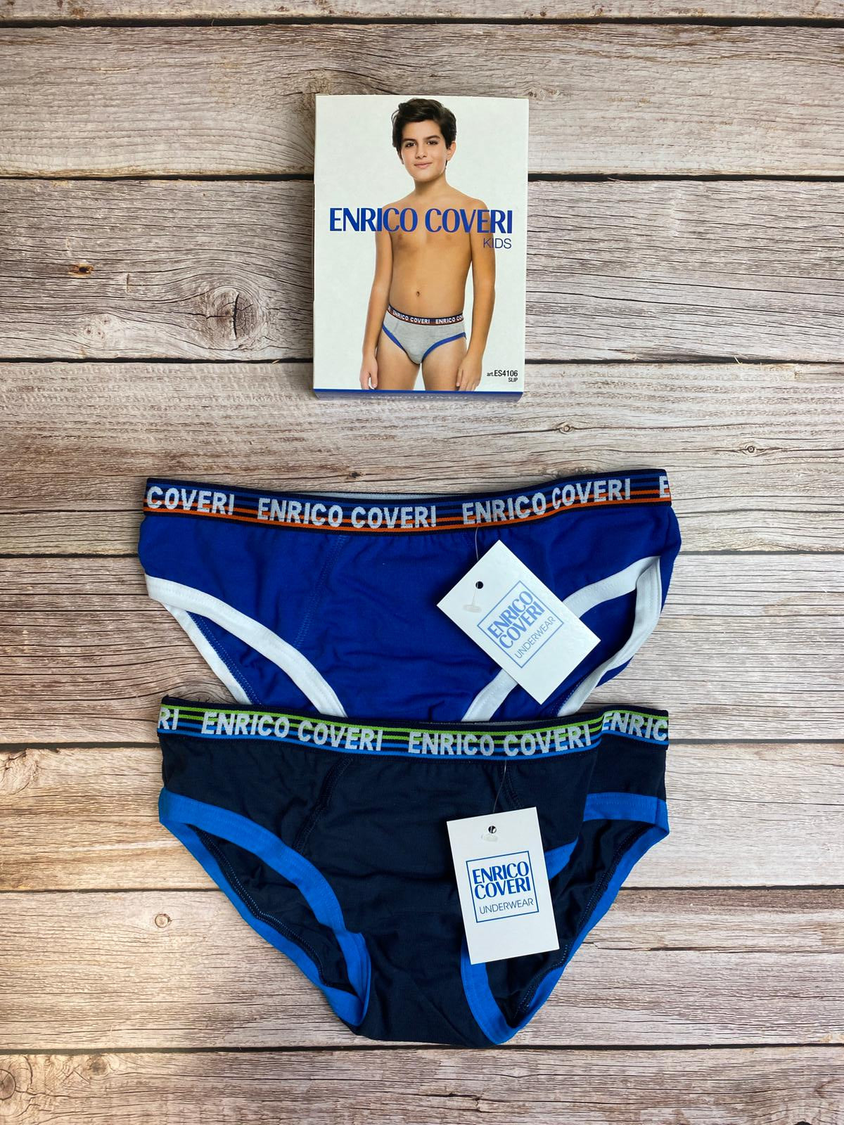 Set due slip con elastico logato