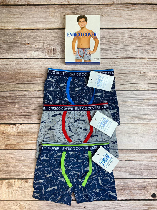 Set tre boxer con elastico logato