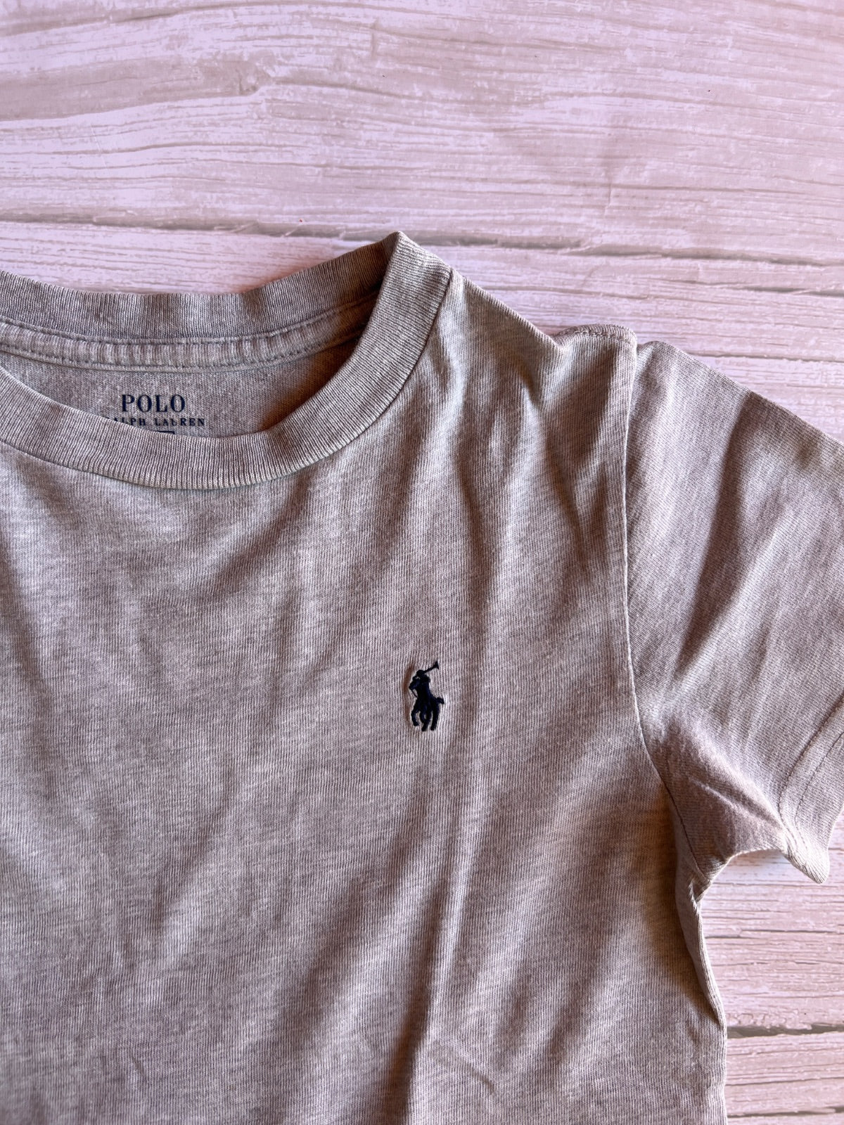T-shirt grigia Ralph Lauren con logo