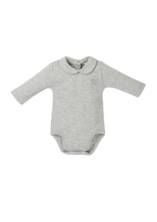 Body in jersey con colletto