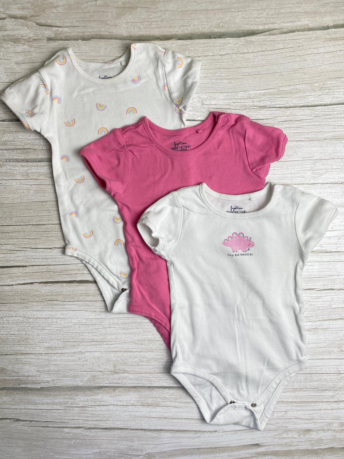 Set tre body manica corta