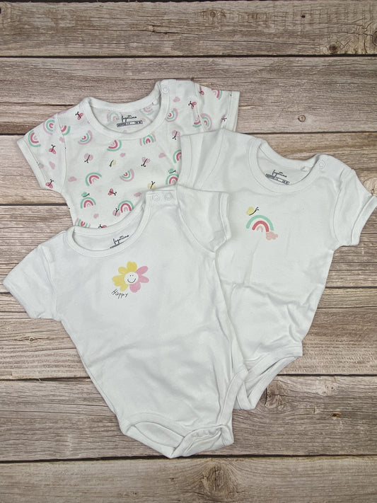Set tre body manica corta