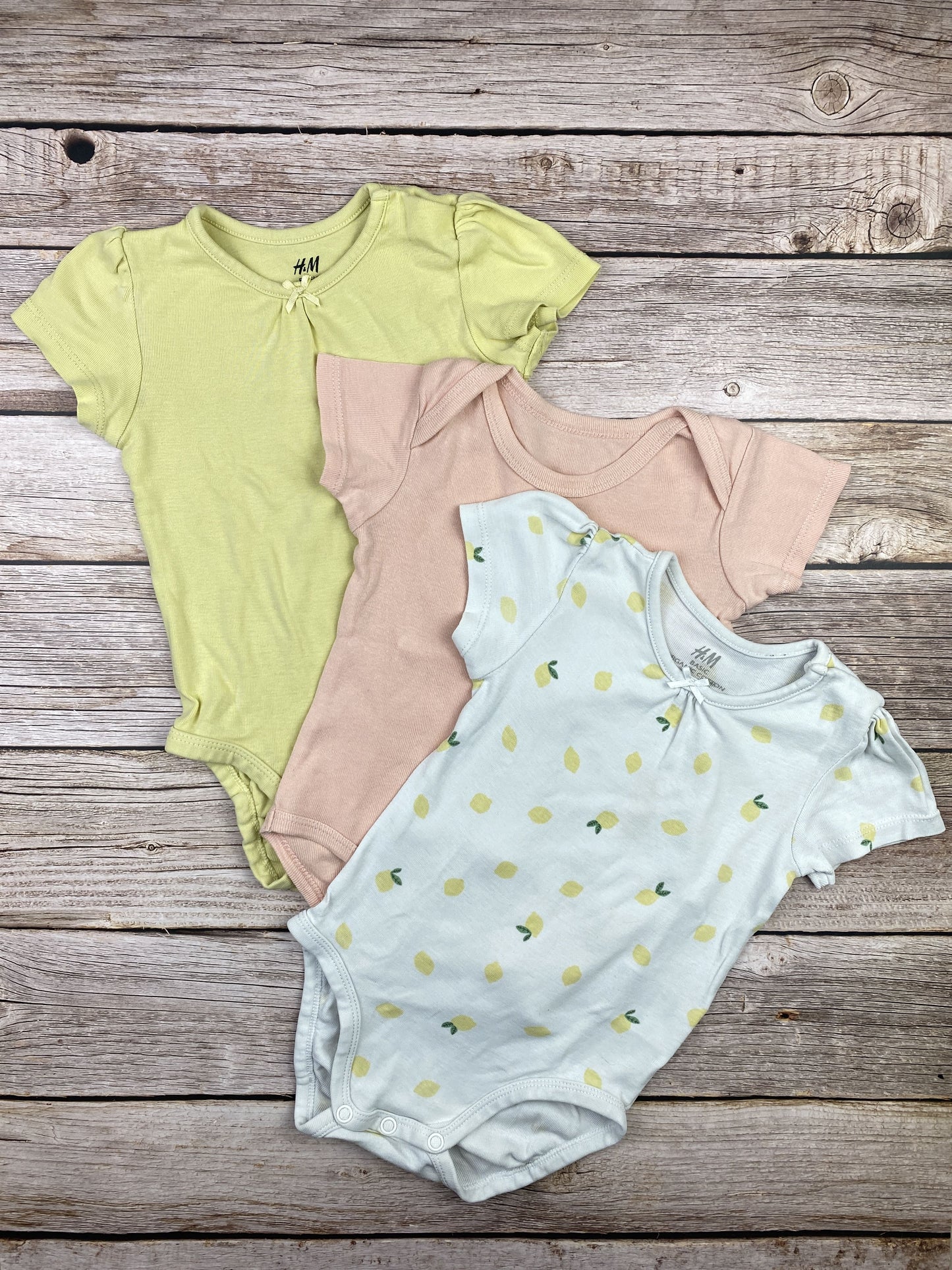 Set tre body manica corta