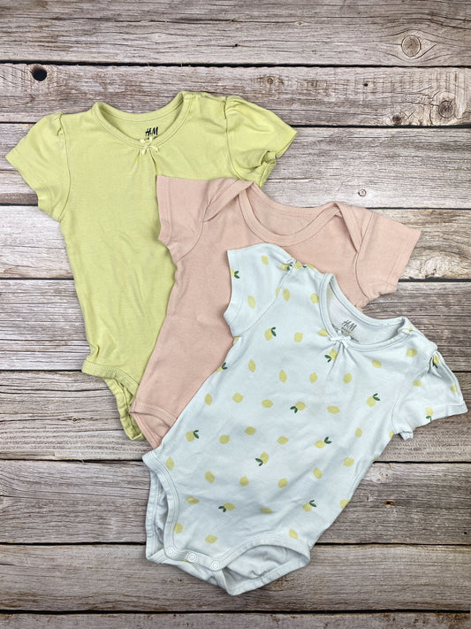 Set tre body manica corta