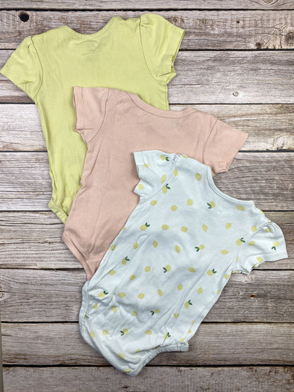 Set tre body manica corta
