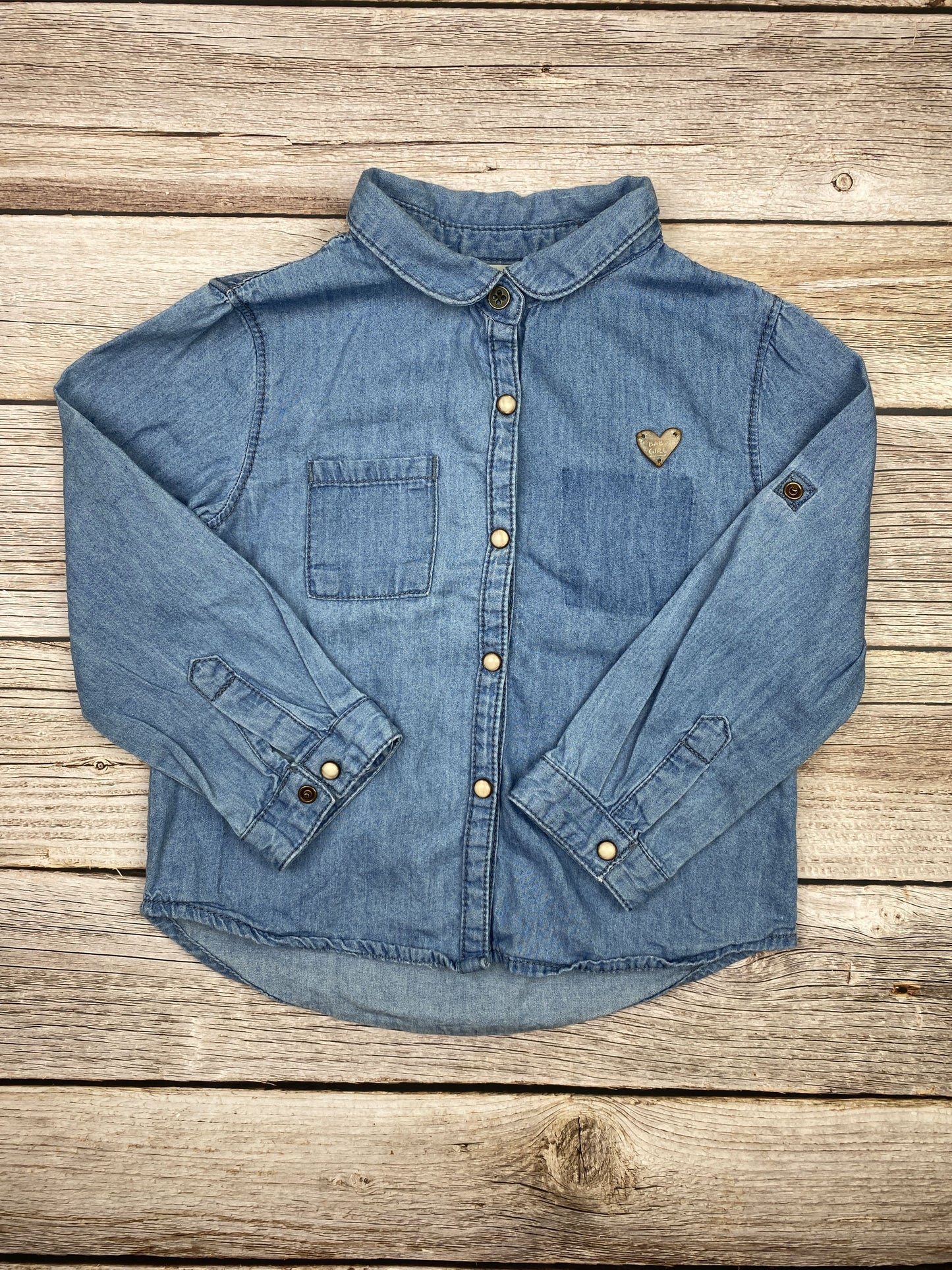 Camicia manica lunga in jeans