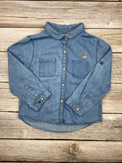 Camicia manica lunga in jeans