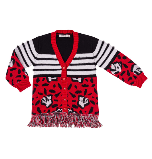 Cardigan misto cotone e lana