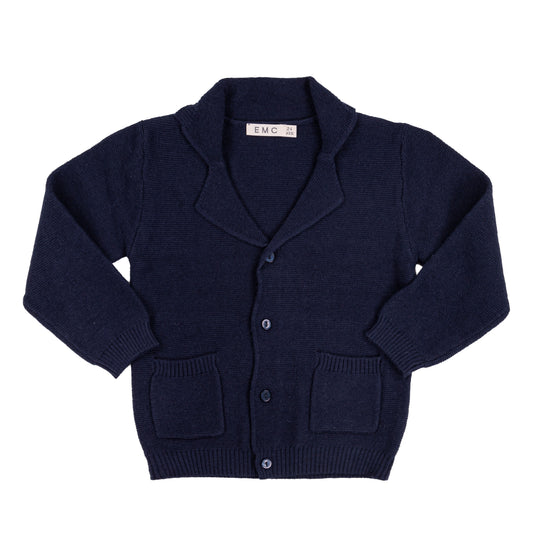 Cardigan misto cotone e lana