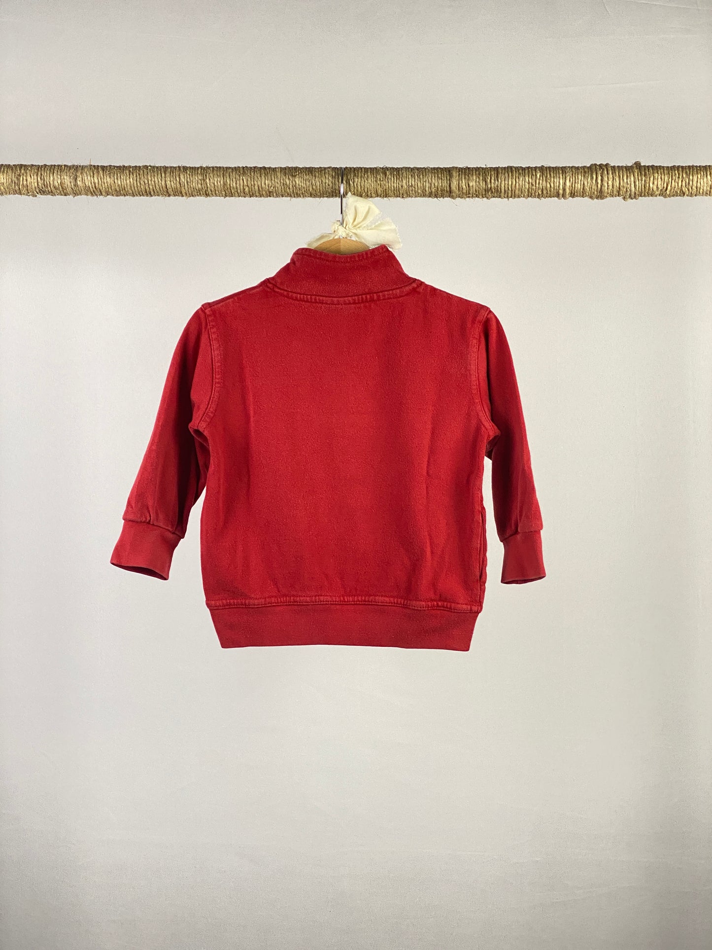Felpa full zip senza cappuccio