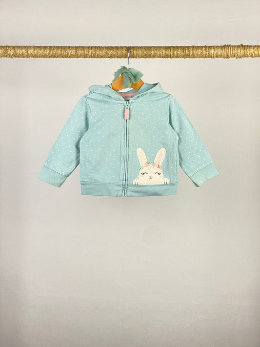 Felpa full zip e cappuccio