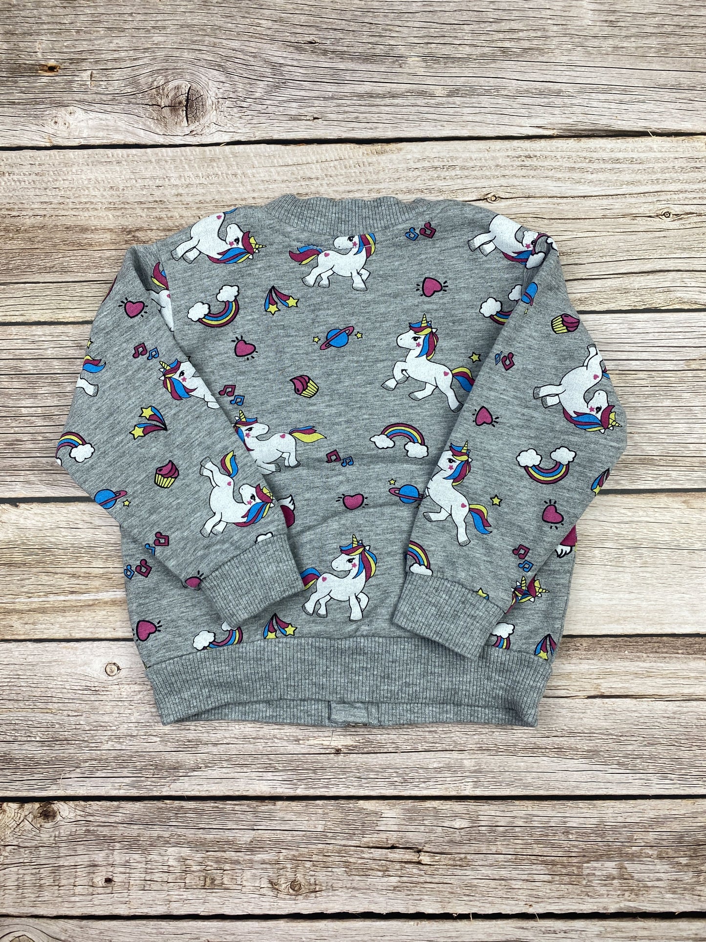 Felpa full zip senza cappuccio