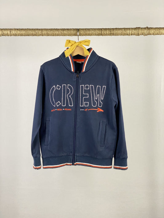 Felpa full zip senza cappuccio