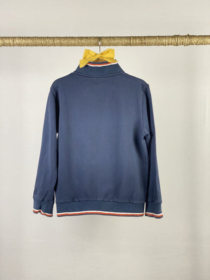Felpa full zip senza cappuccio