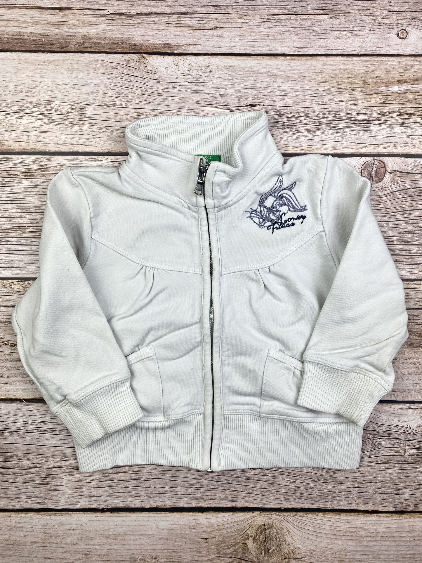 Felpa girocollo con zip